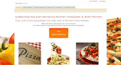Desktop Screenshot of labella-pizza.de