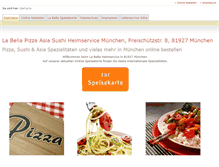 Tablet Screenshot of labella-pizza.de